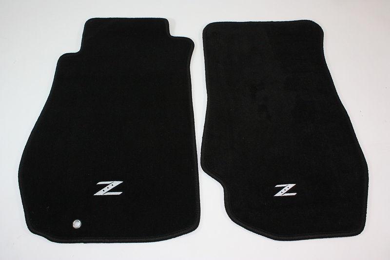 Floor mats black 2pc 03-06 nissan 350z z33 vq35 fairlady lhd