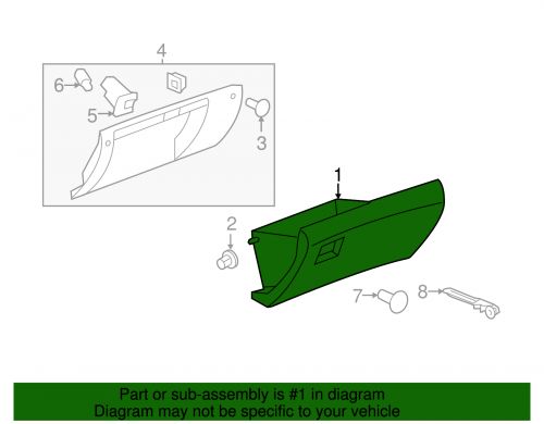 Genuine gm compartment 25943464