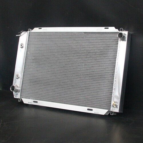 Fairmont granada mustang radiator for ford lincoln v6 v8 3 row aluminum 556