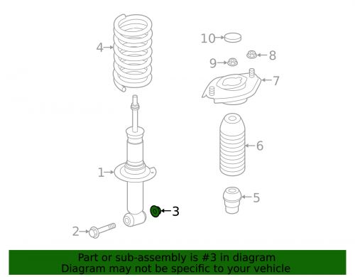 Genuine subaru strut nut 902330008