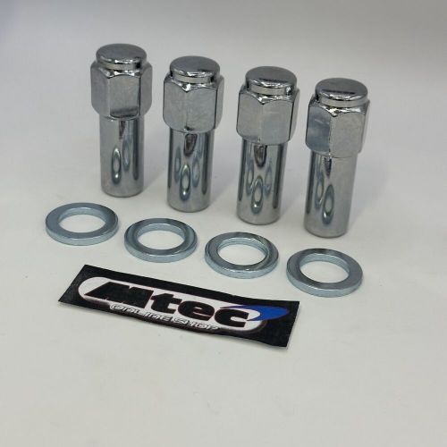 10x chrome revolution wheel nuts m12x1.5 sleeve nut ford 11/16 sleeve diameter