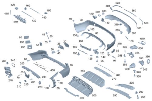 Genuine mercedes-benz bracket 253-885-01-40