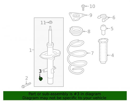 Genuine nissan knuckle nut 40262-ja000