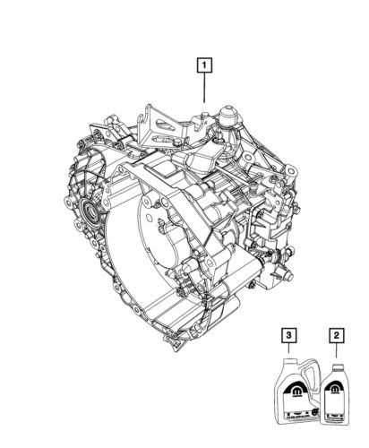 Genuine mopar 6 speed transmission 68505676aa