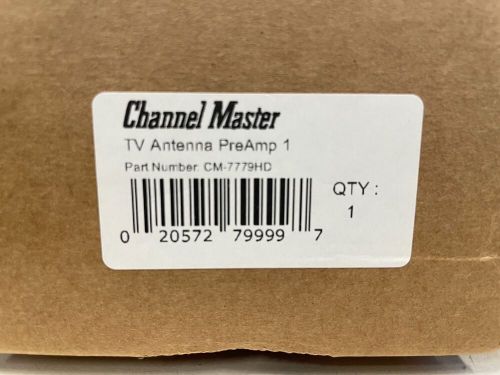 Channel master cm-7779hd preamp 1 tv antenna amplifier with 5g lte filter,...