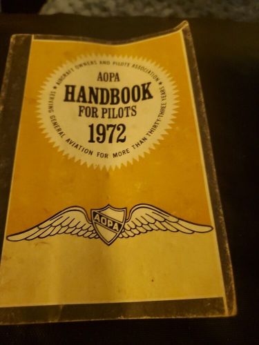 Aopa handbook for pilots 1972