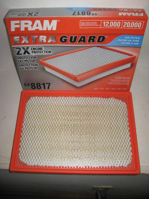 Jeep commander liberty grand cherokee fram ca8817 air filter