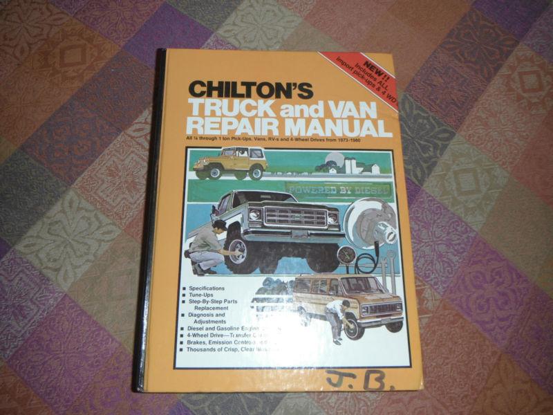 Chilton's, truck & van repair manual 