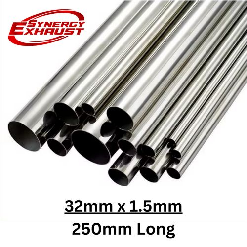 32mm / 1.25&#034; x 250mm t304 stainless steel tube pipe 1.5mm wall exhaust repair