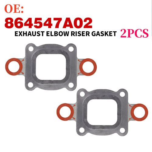 Exhaust elbow riser dry joint gasket restricted flow for mercruiser 27-864547a02