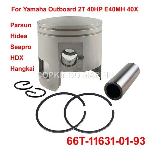 Piston kit std for yamaha outboard 40hp e40mh 40x hidea seapro 66t-11631-01-93