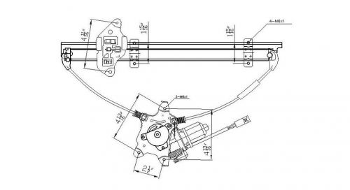 Front right window regulator for 1998-2001 nissan altima 1999 2000 tyc 660069