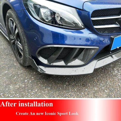 For benz w205 c300 sport c43amg real carbon front fog light grill air vent cover