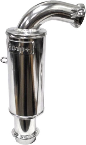 Bikeman powder lite chrome slip-on muffler (02-221pl-c)