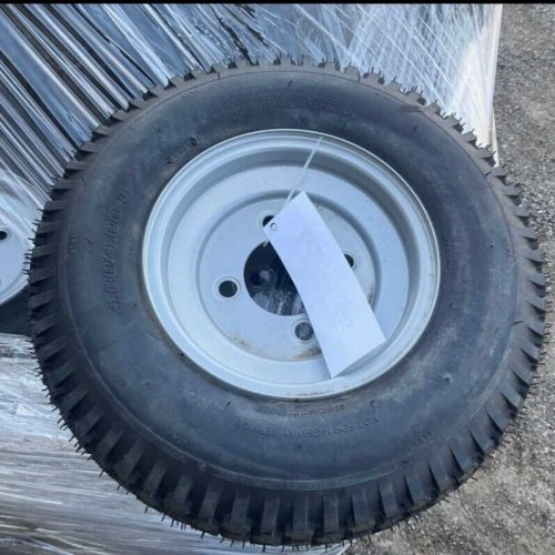 Trailer tire on rim 4.80/4-8 lrb 4 lug bolt hole wheel white