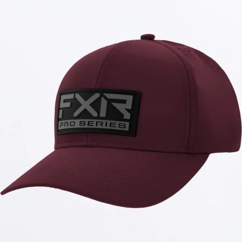 Fxr racing upf pro series mens lightweight snowmobile gear hat - merlot/black