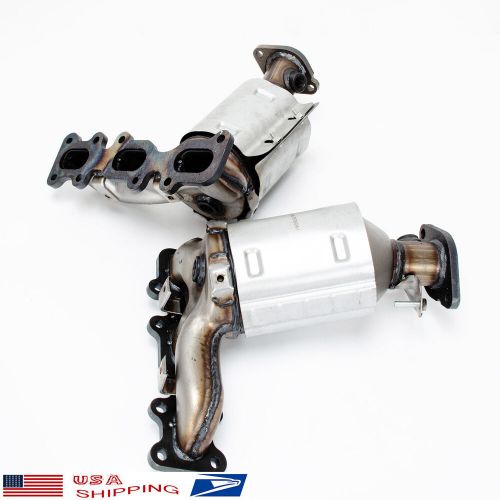 Manifold catalytic converter front left &amp; right for 2013-2019 ford explorer 3.5l