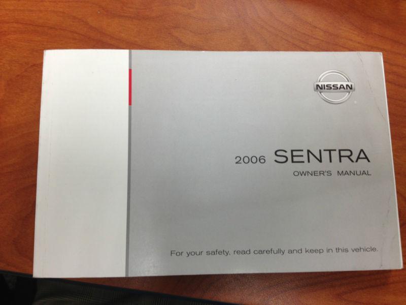 2006 nissan sentra owner's manual