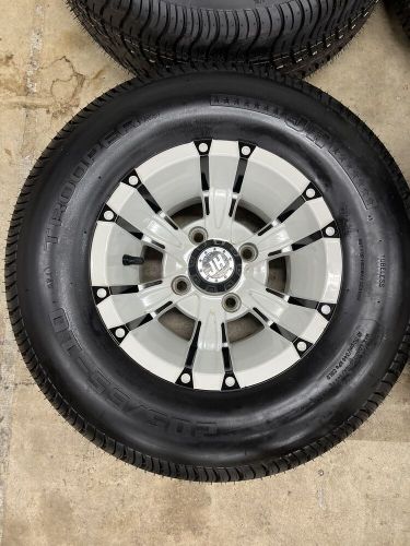 Set of 4 205/65/10 kenda golf cart wheels &amp; tires