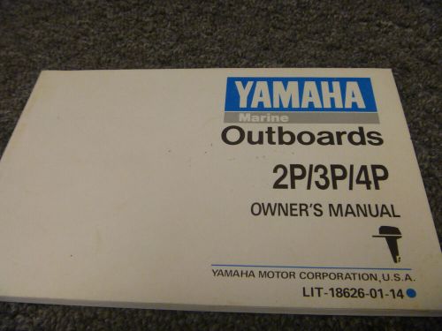 1992-1994 yamaha 2p 3p 4p outboard owner operator manual 1993 lit-18626-01-14