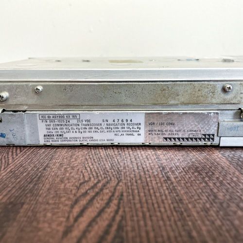 Bendix King KX-165 Nav Com PN 069-1025-24 28v Without Glideslope - Not Tested, US $650.00, image 2
