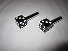 Black dice door lock knobs for any hot rat or street rod