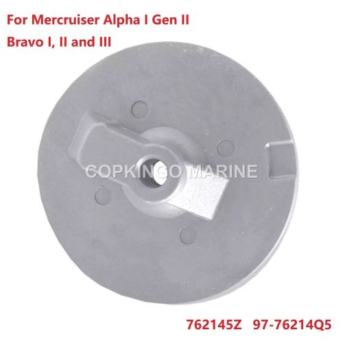 Zinc anode flat trim tab for mercury outboard motor alpha one gen ii 762145z