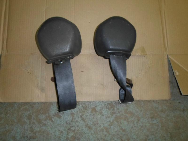 Mitsubishi 3000gt rear seat belt seatbelt pair grey