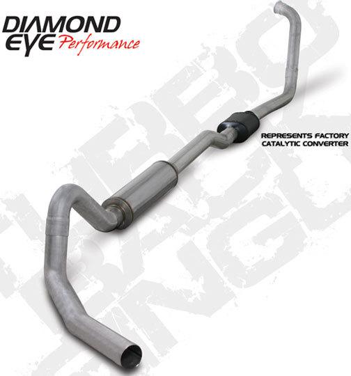 Diamond eye exhaust- 03-07 ford 4" alum-excursion-turbo back single