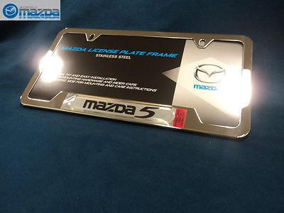 Mazda 5 new oem chrome license plate frame