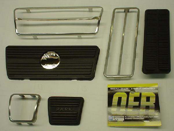 1967 - 1968 camaro / firebird  a/t disc pedal pad kit * 67 68