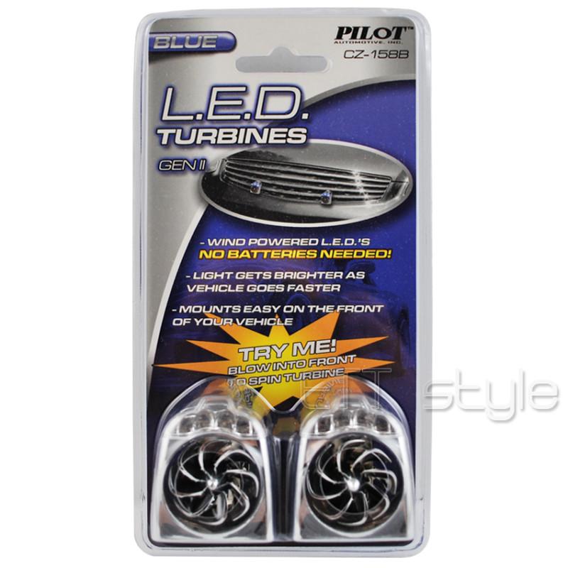 Wind poweblue blue led turbines toyota corolla camry prius matrix 4 runner 