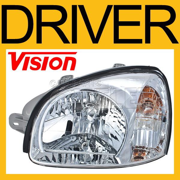 Driver side head light lamp for 2003 santa fe gls left assembly replacement new 