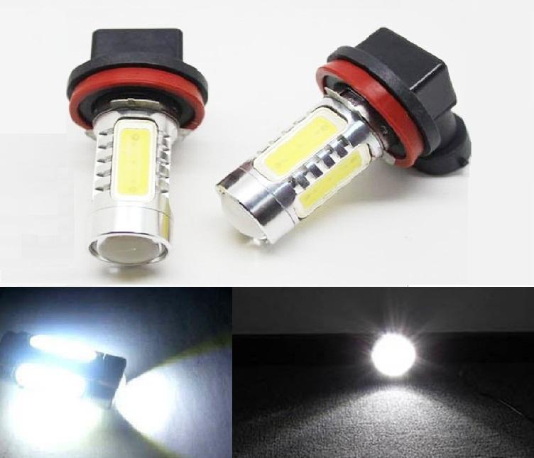 2 xwhite 7.5w high power lens headlight led car fog led bulb light 9005 9006 h11