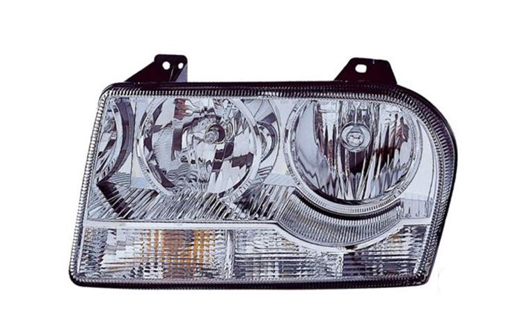 Driver side replacement headlight 09-09 chrysler 300 2.7l 3.5l - 4805757ak