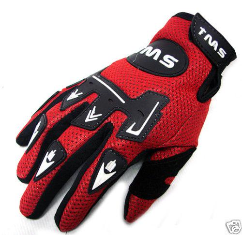 Tms gloves motorcycle atv motocross dirt bike mx red ~m