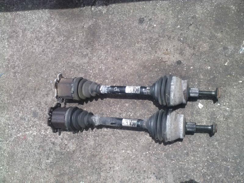 02-05 audi a4  drive shaft cv axle front left and right 1.8t cvt trans pair