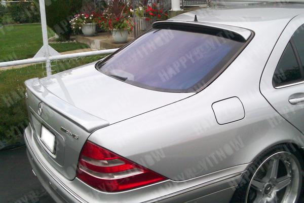 Combo painted mercedes benz w220 l roof & trunk spoiler 99-05 s55 s63 s65 amg