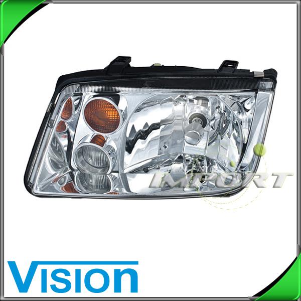 Driver side left l/h headlight lamp assembly 1999-2002 vw mk4 jetta w/fog model