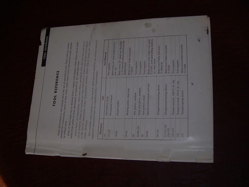 Fuller eaton 905 manual transmission service manual semi-truck