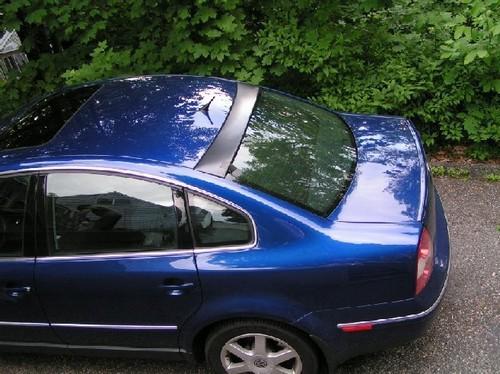 Vw passat 2001 - 2005 rear window roof spoiler rare & unique - euro b5.5 or 3bg