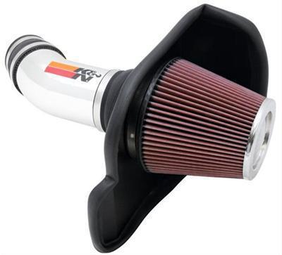 K&n air intake chrome tube red filter dodge 6.4l kit