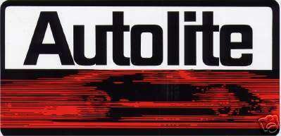 Autolite 5 x 8 inch ford dealership gt40 gt-40 battery logo decal sticker new