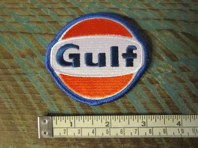 Vintage style gulf patch gasoline porsche le mans alms scca indy gas fuel racing