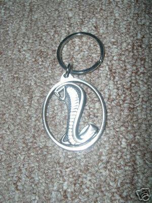 1960's shelby cobra mustang snake keychain