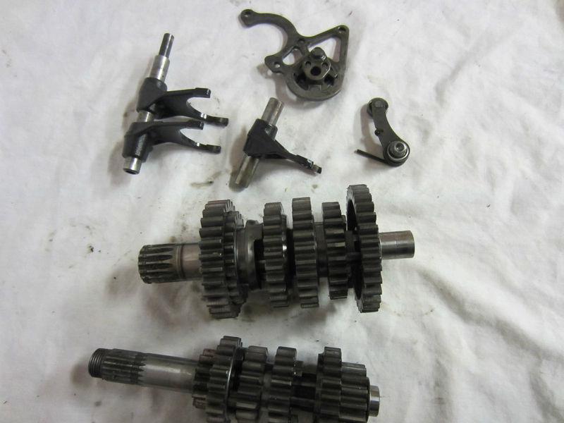 2004 04 ktm 200 sx 200sx complete transmission shaft gear shift drum fork nice!