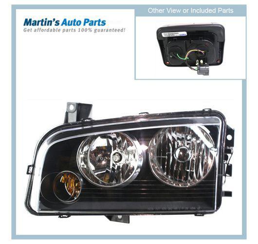 Clear lens new headlight lamp left hand halogen lh driver side ch2502163