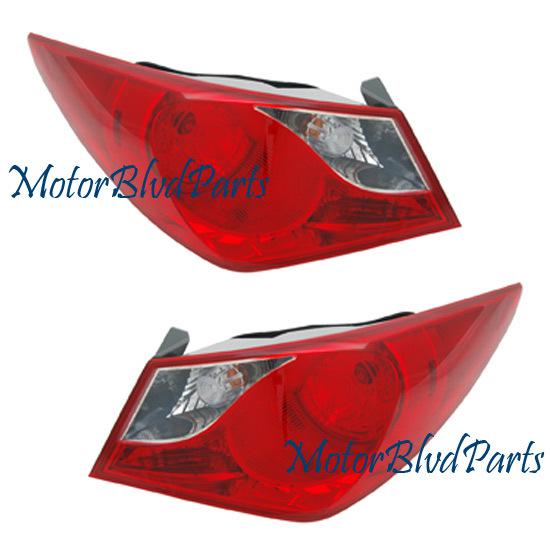 Fit 2011-2012 hyundai sonata tail lights rear lamp set driver+passenger lh+rh