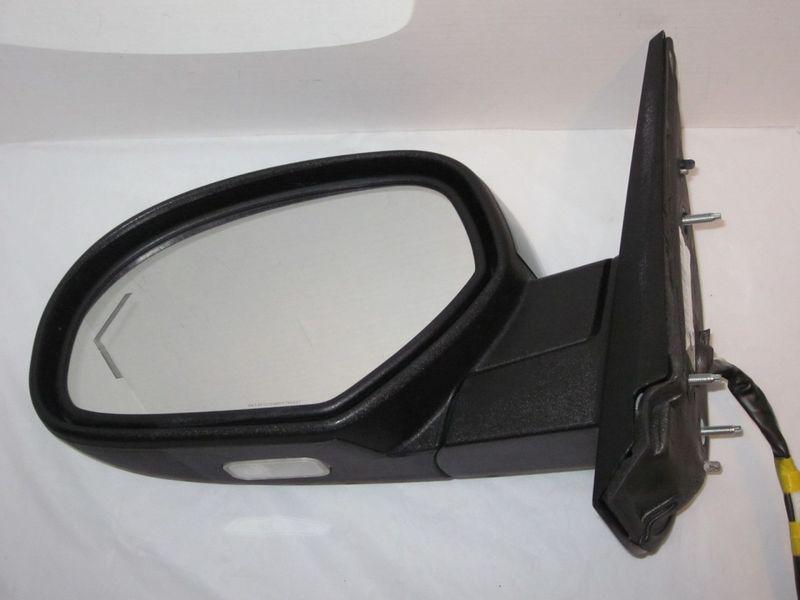 09 10 silverado sierra tahoe yukon signal driver mirror puddle black granite