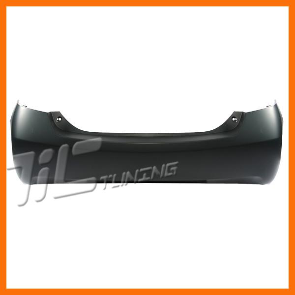 07-11 camry us-built hybrid primered bumper cover rear+single exhaust holes